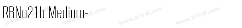 RBNo21b Medium字体转换